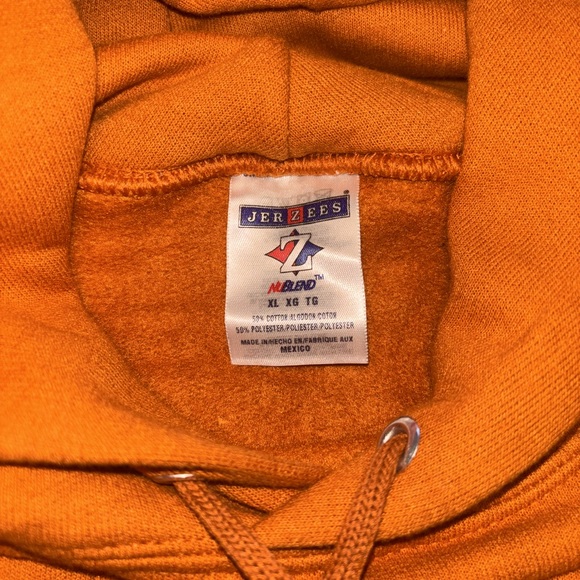 JERZEES- TEXAS ORANGE pull-over hoodie - Picture 2 of 2